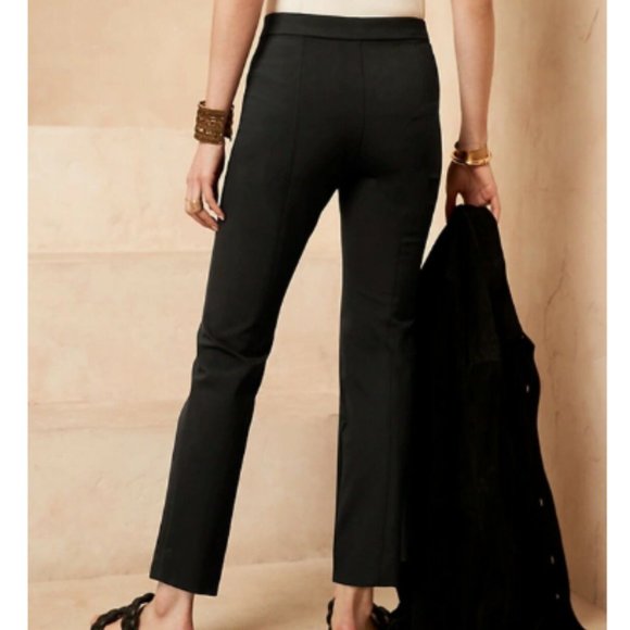 NWT Banana Republic Black Slim Sculptweave Pants RUNS SMALL SIZE DOWN - Picture 2 of 5